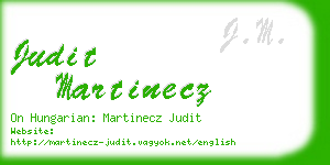 judit martinecz business card